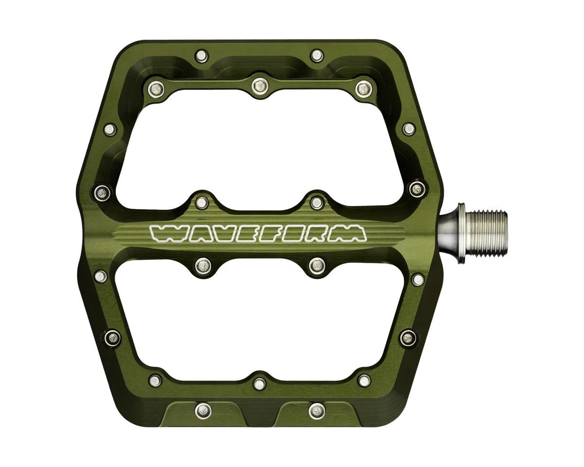 Wolf Tooth Components Waveform Platform Pedals (Olive) (L) - view 2